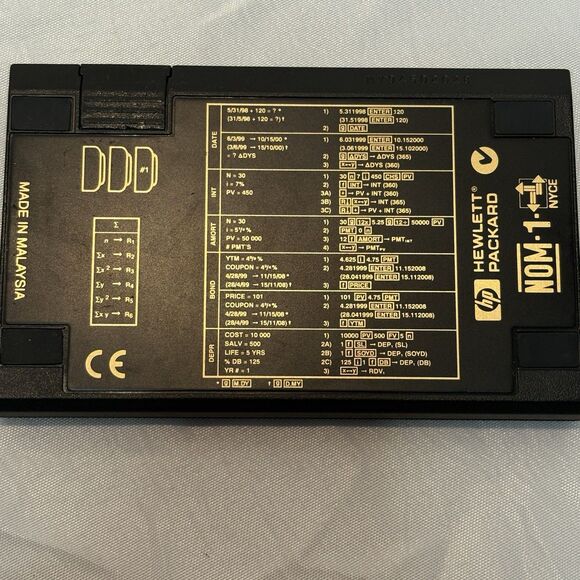 Vtg 80s Hewlett Packard HP 12C Business Financial Calculator Working - Picture 4 of 7